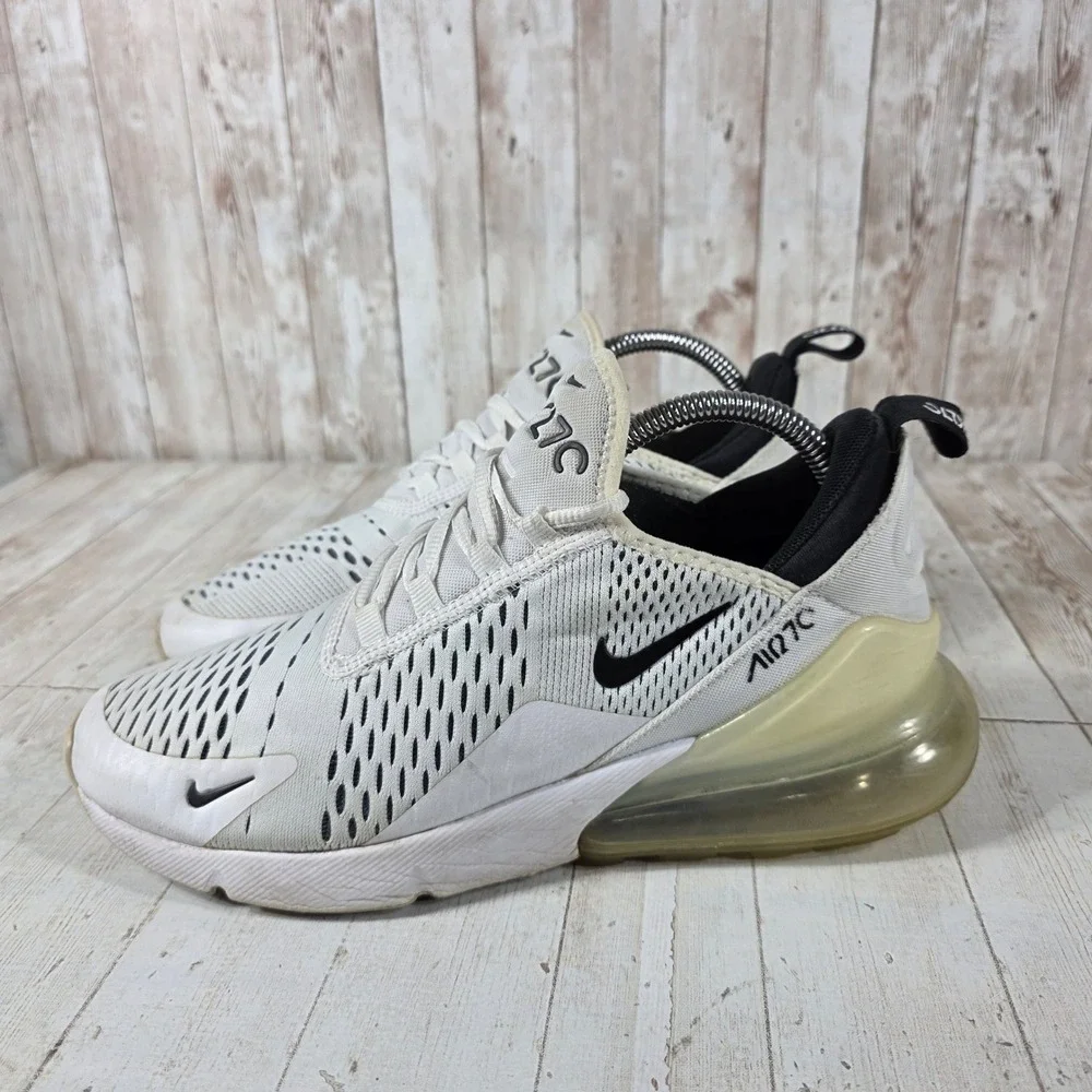 Nike Air Max 270 Womens White Black Sneakers AH6789-100 Size 9.5